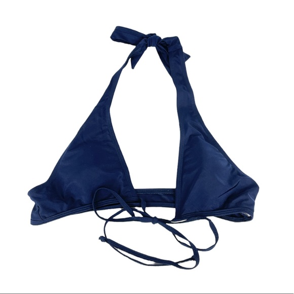 Navy Blue Bikini Top Size Large - Picture 5 of 5